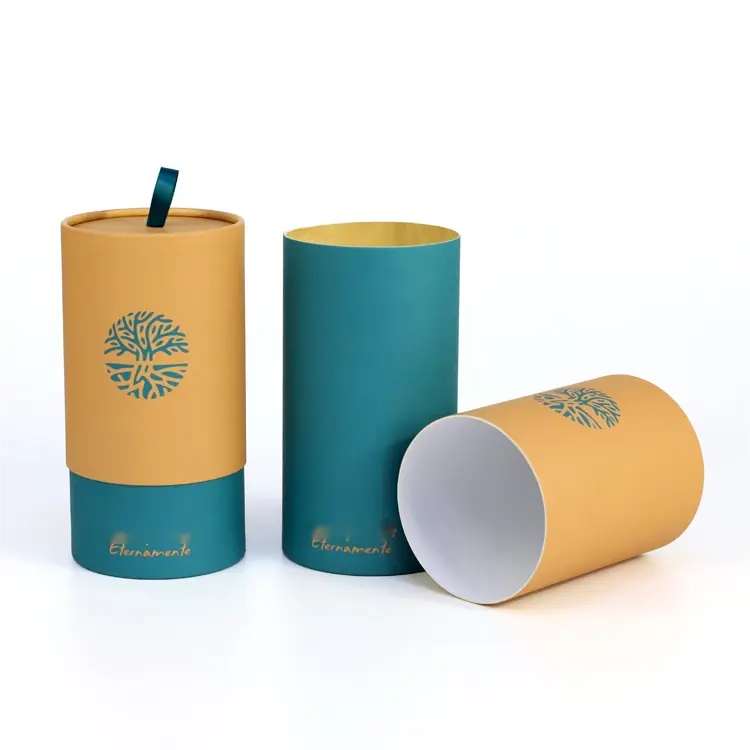 Custom Printed Creative Paper Tube Packaging with Exclusive Box