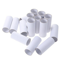 White Craft Rolls Creative Fun Diy Cardboard Tubes