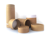 Embalagem de tubo cosmético de papel reciclável