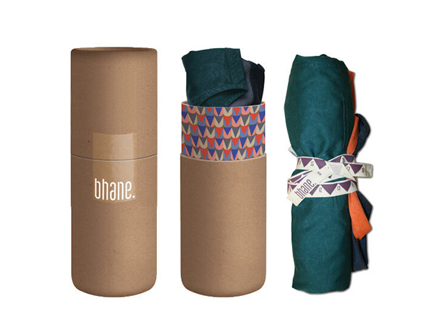 Custom natural brown Kraft cardboard tubes for T-shirt